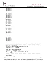 Preview for 79 page of Talkaphone VOIP-600 Series Configuration And Operation Manual