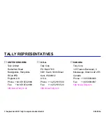 Preview for 217 page of Tally T2265 SprintPro Reference Manual