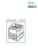 Preview for 1 page of Tally T9114 Maintenance Manual