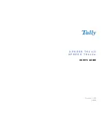 Предварительный просмотр 1 страницы Tally XPRESS T9412i User Manual