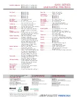 Preview for 2 page of TallyGenicom T6200 Series Datasheet