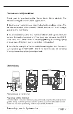 Preview for 3 page of Tamas Z-Block Installation And Commissioning Manual