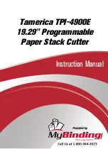Preview for 1 page of Tamerica Tamerica TPI-4900E Instruction Manual