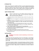 Preview for 3 page of Tamerica TCC-1655HC Operating Manual