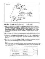 Preview for 2 page of Tamerica TCC-2700 Operating Instructions
