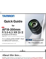 Tamron AF18 Quick Manual preview