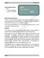 Preview for 8 page of tams elektronik B-4 User Manual