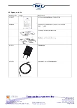 Preview for 18 page of Tamson Instruments E20 User Manual