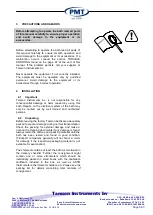 Предварительный просмотр 5 страницы Tamson Instruments PMT TV2000MKII Manual