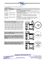 Предварительный просмотр 7 страницы Tamson Instruments PMT TV2000MKII Manual