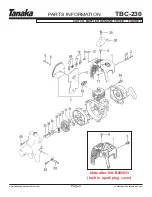 Предварительный просмотр 5 страницы Tanaka TBC-230 series Illustrated Parts Manual