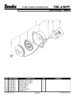 Preview for 8 page of Tanaka TBC-430PF, TBC-420PF Parts Manual