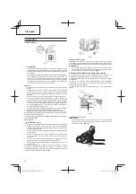 Предварительный просмотр 22 страницы Tanaka TCS 40EA Safety Instructions And Instruction Manual