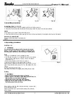 Предварительный просмотр 5 страницы Tanaka TED-262DH Owner'S Manual