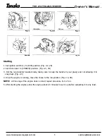 Preview for 6 page of Tanaka TED-262DH Owner'S Manual