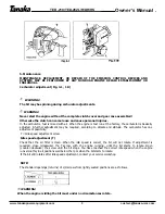 Предварительный просмотр 9 страницы Tanaka TED-262DH Owner'S Manual