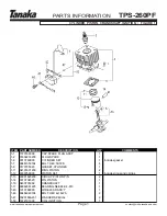 Preview for 2 page of Tanaka TPS-260PF Illustrated Parts Manual