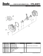 Preview for 3 page of Tanaka TPS-260PF Illustrated Parts Manual