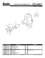 Preview for 10 page of Tanaka TPS-260PF Illustrated Parts Manual