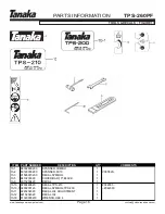 Preview for 17 page of Tanaka TPS-260PF Illustrated Parts Manual