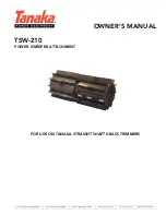 Tanaka TSW-210 Owner'S Manual preview