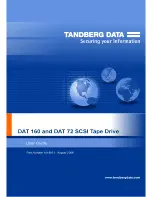 Tandberg Data DAT 160 User Manual preview