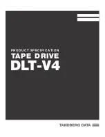 Tandberg Data DLT-V4 Product Specification preview