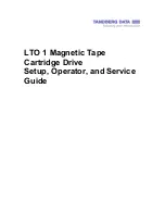 Предварительный просмотр 3 страницы Tandberg Data LTO 1 Setup, Operator, And Service Manual