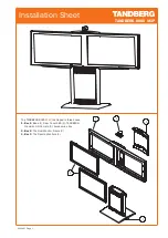 TANDBERG 8000 MXP Installation Sheet предпросмотр