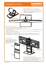 Предварительный просмотр 4 страницы TANDBERG 8000 MXP Installation Sheet