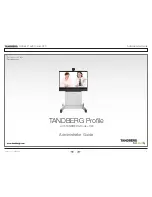 Предварительный просмотр 1 страницы TANDBERG Profile 42" Administrator'S Manual