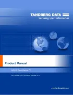 Preview for 1 page of TANDBERG RDX QuikStation Product Manual