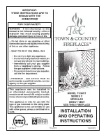 T&C TC36ST Installation And Operating Instructions Manual preview