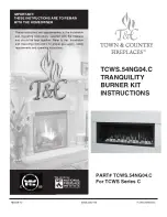 T&C TCWS.54NG04.C Instructions Manual preview