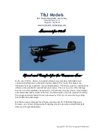 T&J Monocoupe 90A Assembly Instructions Manual preview