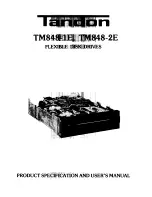 Tandon TM848-1E Specification And User Manual preview