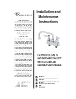 T&S B-1100 SERIES Installation And Maintenance Instructions preview