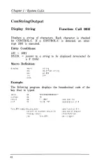 Предварительный просмотр 44 страницы Tandy 1000 MS-DOS Programmer'S Reference Manual