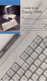 Tandy 1000 MS-DOS User Manual preview