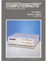 Tandy 1000SX Technical Service Data preview