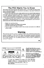 Preview for 2 page of Tandy CM-5 Owner'S Manual