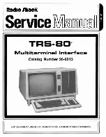 Tandy TRS-80 Model II Service Manual preview
