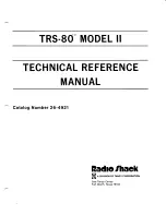 Tandy TRS-80 Model II Technical Reference Manual preview