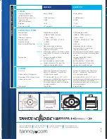 Preview for 6 page of Tannoy Ellipse 8 Passive Information Sheet
