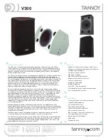 Tannoy V300 Technical Specifications preview