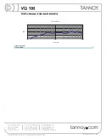 Preview for 9 page of Tannoy VQ 100 Manual