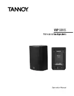 Tannoy VXP SERIES Operation Manual preview
