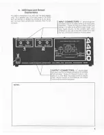 Preview for 6 page of Tapco 4400 Owner'S Manual