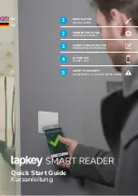 Предварительный просмотр 1 страницы Tapkey Smart Reader Quick Start Manual