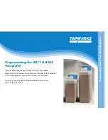 Preview for 21 page of Tapworks Ultra 9 User And Installation Manual